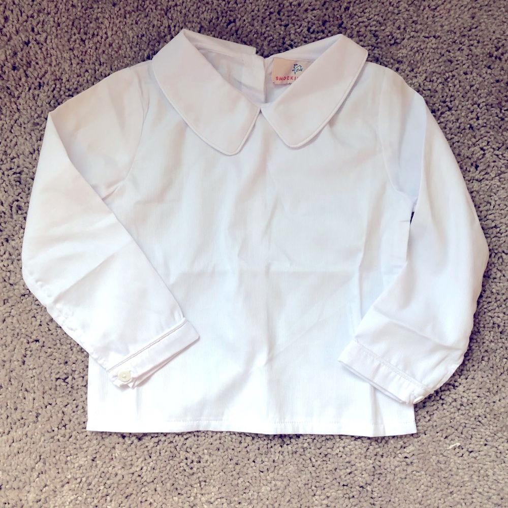Smockingbird peter pan collar long sleeve shirt